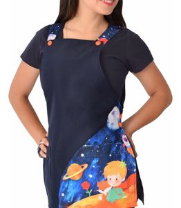 Pechera Jardinera De Educadora Modelo Prinss Azul Marino M
